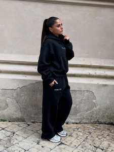 2026 Custom Oversized Women's Full Zip Hoodie Heavyweight Cotton Fleece Winter Streetwear Casual Loose Fit Hooded Sweatshirt - Product Image 2