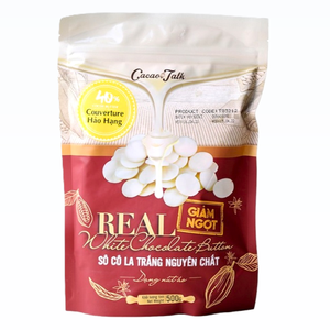 Service Private Label Individual Package HALAL OEM/ODM Real White Pure <b>Chocolate</b> 40% Cocoa Button 1KG Bakery Biscuit Cookies Hot - Product Image 1