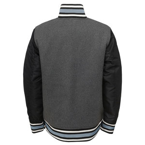 Men's Stylish High Street Sports Varsity <b>Jacket</b> Stand Long Sleeves Custom College Baseball Hooded Quilted Windproof <b>Winter</b> - Product Image 2