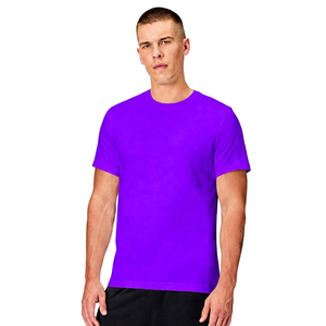 Men's Solid Breathable Quick Dry Sporty Jersey 180 Grams T-<b>Shirt</b> Gym Running Teamwear 100% Polyester Blank Short Sleeve Regular - Product Image 3
