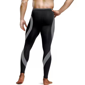 Pantalones de Compresión para Hombre, Ecológicos, de Invierno, de Secado Rápido, Impermeables, Transpirables, Ajustados, de Spandex y Poliéster, con Cintura Elástica, Ligeros - Product Image 5