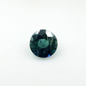 Piedra preciosa de zafiro azul verdoso natural, corte redondo, 0.83 quilates, 5.5x5.5x3 mm, para la fabricación de joyas - Product Image 6