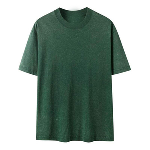 Camiseta de Hombre con Lavado Ácido, 100% Algodón, Estilo Vintage, Logotipo Personalizado - Product Image 1