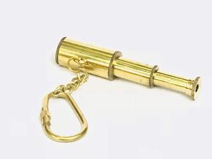 Brass Telescope Keychain Antique Vintage Metal <b>Key</b> <b>Ring</b> <b>Key</b> Holder for <b>Car</b> Bike Cycle Home <b>Keys</b> Gift Souvenir - Product Image 5