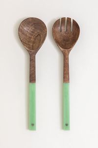 Saladier en bois d'acacia naturel avec résine, ustensile de cuisine pour fruits et légumes, accessoires de cuisine, batterie de cuisine - Product Image 2