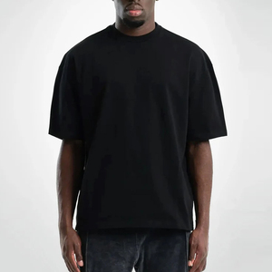 T-shirts surdimensionnés pour hommes de haute qualité, élégants, imprimés, coupe ample, décontractés, respirants, col rond, imprimés - Product Image 1