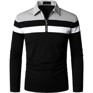 OEM Custom Logo Knitted Long Sleeve <b>Zip</b> for Shirt Plain Dyed Print 100% Cotton Anti-Wrinkle Multi Color Bulk Supply Pakistan - Product Image 1