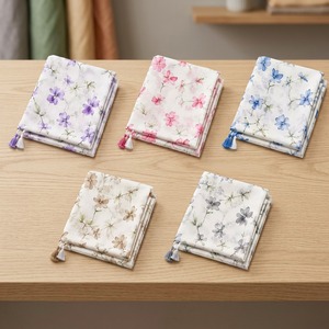 Pañuelo para la Cabeza con Borlas y Estampado Floral Étnico - Pañuelo Largo Bohemio Transpirable y Elegante Accesorio Hijab Moderno - Product Image 2