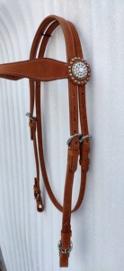 High Quality Custom Material Horse Bridles Comfortable Professional Western Style Racing Custom Logo Printing OEM ODM Wholesale - Product Image 3