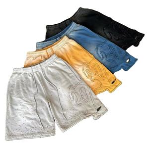 2025 nouveauté Logo personnalisé hommes Shorts de sport 100% coton solide motif en gros décontracté Shorts personnalisés - Product Image 6