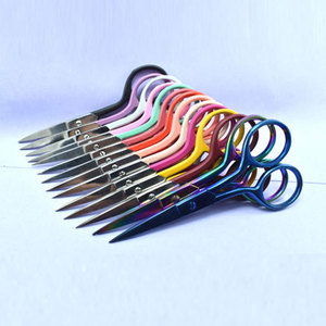 Wholesale Stainless Steel Color Handle Embroidery <b>Scissors</b> for Thread Cutting <b>Sewing</b> Needlework and Craft Projects - Product Image 1