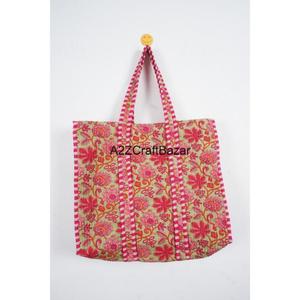 Sac fourre-tout en coton rayé vintage de luxe haut de gamme pour femme avec longue anse, idéal pour les voyages d'été, la plage, les courses et le rangement - Product Image 1