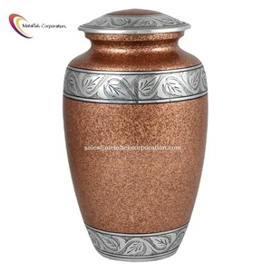 Luxury Adult Style <b>Large</b> Full Size Brown Cremation Urns Textured Design Wholesale Funeral Supplies Keepsake Ashes Burial <b>Jar</b> Urn - Product Image 1
