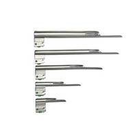 Set Laringoskop Serat Optik Medivolve MI-600162 Profesional Bersertifikasi CE, 5 Buah, Lurus, Peralatan Diagnostik Veteriner