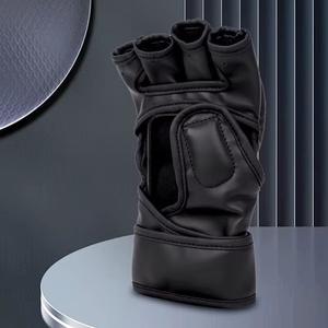 Gants de MMA en cuir véritable à lacets pour la boxe et l'entraînement aux arts martiaux - Respirants et personnalisables - Product Image 3