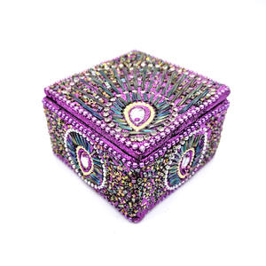 Caja de Almacenamiento de Joyas de Aluminio de Estilo Moderno, Forma Cuadrada, Caja de Regalo Personalizada para Joyería, Empaque para Pequeñas Empresas - Product Image 1