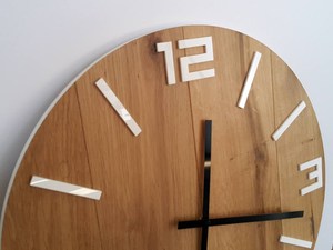 Premium Wooden <b>Clock</b> Handmade Minimalist Wall <b>Clock</b> Affordable Wooden Interior Decor Rustic Wooden <b>Clock</b> - Product Image 2