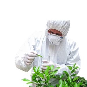 Desparasitación protectora resistente a insectos repelente químico bata de laboratorio tela no tejida tela laminada Ce ligero suave desechable - Product Image 2