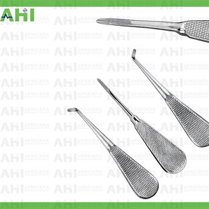 Juego de Elevadores de Raíz Rectos AHI con Dientes Largos, Mango de Acero Inoxidable, 03 Piezas, Instrumentos Dentales Manuales, Certificación CE Clase I - Product Image 4