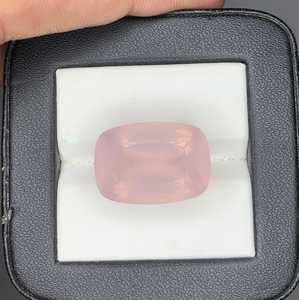 Natural Rose Quartz Faceted Cushion Cut Gemstone Pink <b>Crystal</b> Loose Stone For Jewelry Making Rings Pendants - Product Image 6