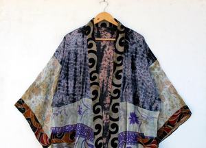 Kimono Tie & Dye de nueva llegada | Kimono Ombre Dye | Ropa de salón de Albornoz | Bata de noche de algodón | Kimono de playa - Product Image 6