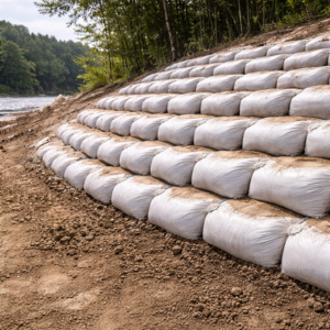 Bolsa Geotextil de Polipropileno/Poliéster No Tejido |   Saco de Geotextil para Control de Erosión y Protección Contra Inundaciones - Product Image 3