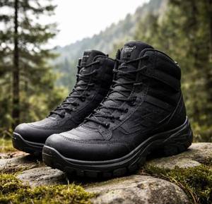 Nuevas Botas Tácticas de Cuero para Hombre, con Cordones, Impermeables, para Actividades Ceremoniales al Aire Libre - Product Image 4