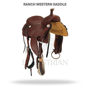 Ranch Western Saddle Horse Riding Saddle Equestrian <b>Equipment</b> - Product Image 2
