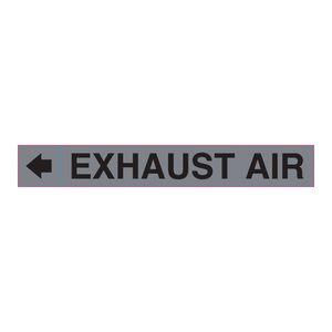 กาวติดป้ายท่อระบายอากาศ Brady Exhaust Air Plenum Duct ขนาด 2.25 x 16 นิ้ว สำหรับท่อ HVAC - Product Image 3