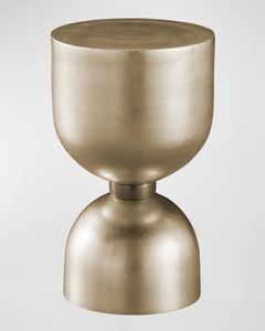 Table d'appoint en métal finition dorée de qualité supérieure, élégante et compacte, pour salon, chambre, bureau, hôtel et plus. - Product Image 5
