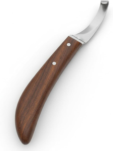 Cuchillos para Pezuñas de Caballos de la Mejor Calidad, Cuchillo de Herrador de Metal Duradero con Mango de Madera para el Cuidado de Caballos - Product Image 3