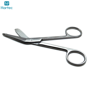 Ciseaux à pansements manuels en acier inoxydable de haute qualité, ciseaux médicaux pour traumatismes, lames angulées de qualité chirurgicale, pointe de sécurité CE - Product Image 2