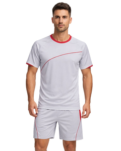 Ensemble de t-shirt et short d'entraînement personnalisé pour hommes, vêtements de sport athlétiques respirants, séchage rapide, légers, vêtements d'entraînement - Product Image 1