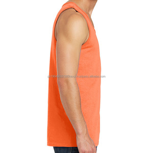 Wholesale Custom 100% Cotton Tank <b>Tops</b> for <b>Men</b> Professional Design Hot Fashionable Breathable Fitness Apparel Knitted Sport - Product Image 4