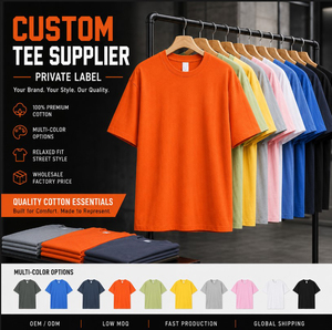 เสื้อยืดคอกลมสีพื้นผ้าฝ้าย 100% สำหรับผู้ชาย ออกแบบลายพิมพ์ได้ตามต้องการ น้ำหนัก 310 กรัม ทรงปกติ แขนสั้น ผ้าถัก สวมใส่สบาย - Product Image 3