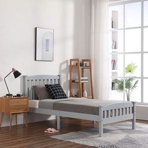 Struttura letto singolo moderna verticale grigia, misura twin, realizzata in pino - Codice sostitutivo 80721709 - Product Image 6