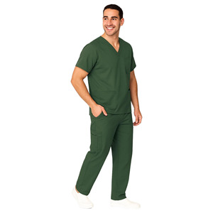Unisex Classic White Cotton Lab <b>Coat</b> Professional Medical Nurse <b>Coat</b> Uniform with Needle <b>Detection</b> and Seamless Fusing - Product Image 4