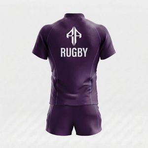 ชุดรักบี้ผู้ใหญ่ RIVIAN ATLANTIC พร้อมลายพิมพ์แบบ Sublimation แขนสั้น ผลิตจากโพลีเอสเตอร์ 100% เหมาะสำหรับทุกฤดูกาลสำหรับผู้ชาย - Product Image 3
