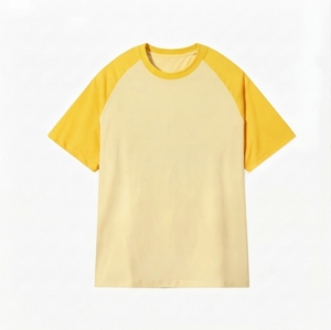 เสื้อยืดคอกลมผู้ชาย แขนเสื้อแบบแร็กแลน 2 สี ผสมโพลีเอสเตอร์ 95% สแปนเด็กซ์ 5% สไตล์สปอร์ต ออกกำลังกาย แห้งเร็ว ระบายเหงื่อได้ดี รับสกรีนโลโก้แบรนด์ - Product Image 1