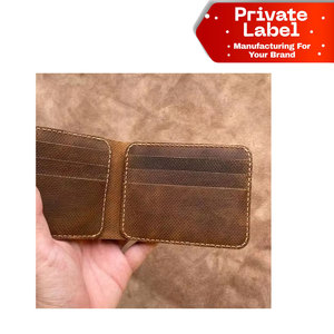 Portefeuille en cuir minimaliste personnalisé avec porte-cartes pop-up intelligent, support pour Apple AirTag, vente en gros, logo personnalisé, OEM - Product Image 1