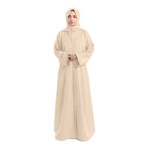 Abaya Tendance Quotidienne Modeste Grande Taille Robe Islamique Douce Légère Respirante Vêtement Décontracté Vente en Gros Usine Conception Personnalisée - Product Image 1