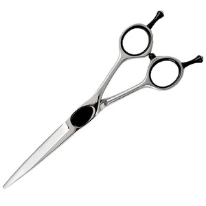 Ciseaux de coiffure professionnels de haute qualité à prix d'usine, lame en acier inoxydable tranchante, réutilisables, manche moyen, pour droitiers - Product Image 1