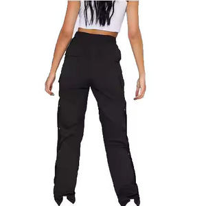 Pantalon de survêtement décontracté pour homme, taille mi-haute, infroissable, 100 % coton, avec cordon de serrage et poches - Product Image 2