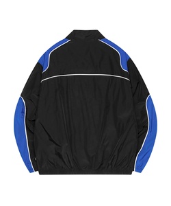 Veste coupe-vent rétro en nylon pour homme Biker avec logo brodé sur mesure en bloc de couleurs - Product Image 2