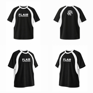 เสื้อยืดโอเวอร์ไซส์สีดำและสีขาวแบบพรีเมียมสำหรับผู้ชายและผู้หญิง - Product Image 6