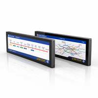 Écrans LCD de type barre de 28,6 pouces, panneau d'affichage d'informations sur les transports publics, système Android WiFi