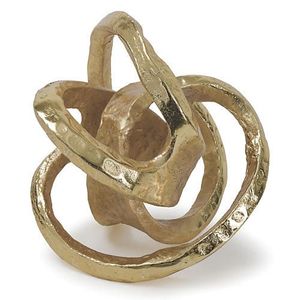 Escultura Metálica de Lujo Exclusiva, Obra de Arte Decorativa con Diseño Abstracto Moderno para Decoración Interior de Hogar Elegante - Product Image 4