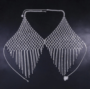Chaîne de corps de lingerie à pompons: bijoux brillants pour le glamour en boîte de nuit - Product Image 4