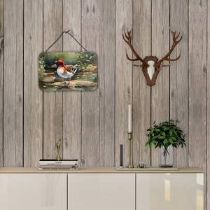 Multicolor Aluminum Metal Sign NEW Redhead Duck <b>Wall</b> Door Hanging <b>Prints</b> for Kitchen Bar <b>Bathroom</b> Home Decor 8HX12W - Product Image 4