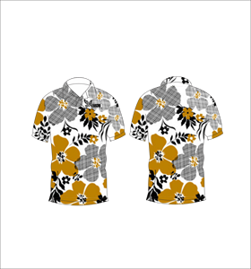 เสื้อโปโลพิมพ์ลายดอกไม้แบบกำหนดเอง แขนสั้น สวมใส่สบาย เหมาะสำหรับกอล์ฟ เทนนิส ชุดทีมฤดูร้อน - Product Image 1